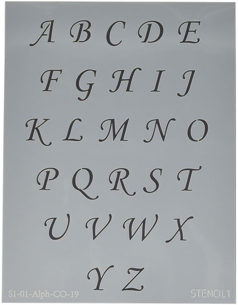 PRICES MAY VARY. THE QUALITY OF STENCIL1: Stencil1 was born from a tradition of handmade customized crafting, painting, and creating. With a lifetime of DIY experience creating stencils and art, Ed Roth started a business bringing the highest quality stencils to homes across the USA. MADE IN USA DESIGNED FOR ARTS AND CRAFTS: These Stencil1 Stencils are perfect for simple to heavy-duty DIY projects. They're made of easy to clean mylar for painting or spray painting and have strong durability when Letters In Different Fonts, Lettering Sheets, White Rose Tattoo, Black And White Rose Tattoo, Decorative Alphabet Letters, Stencil Letters, Learn Handwriting, Calligraphy Fonts Alphabet, Russian Tattoo
