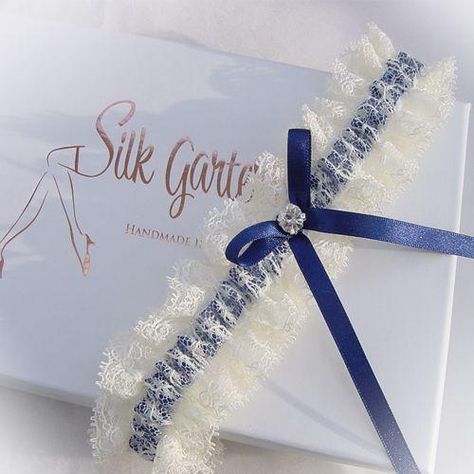 Blue And Ivory Wedding, Bridesmaid Things, Personalized Wedding Garter, Bride Garter, Leg Garters, Wedding Garter Blue, Wedding Garter Lace, Blue Garter, Chiffon Ribbon