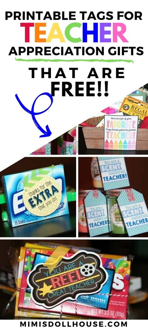 Free Teacher Appreciation Gifts, Free Teacher Appreciation Printables, Principal Appreciation Gifts, Teacher Appreciation Week Themes, Teacher Appreciation Themes, Principal Appreciation, Teacher Appreciation Diy, Printable Teacher Appreciation, Teacher Appreciation Card