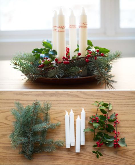 How to Celebrate German Advent - So Festive! German Christmas Traditions, Advent Crafts, Advent Decorations, Christmas Advent Wreath, Tafel Decor, Deco Nature, Advent Candles, Advent Wreath, German Christmas