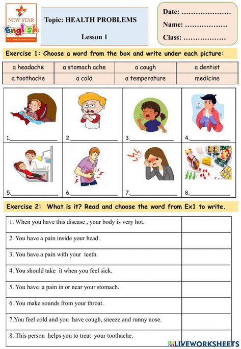 Speaking Activities English, Materi Bahasa Inggris, English Activities For Kids, The Worksheet, Health Activities, Speaking Activities, English Lessons For Kids, English Activities, Health Lessons