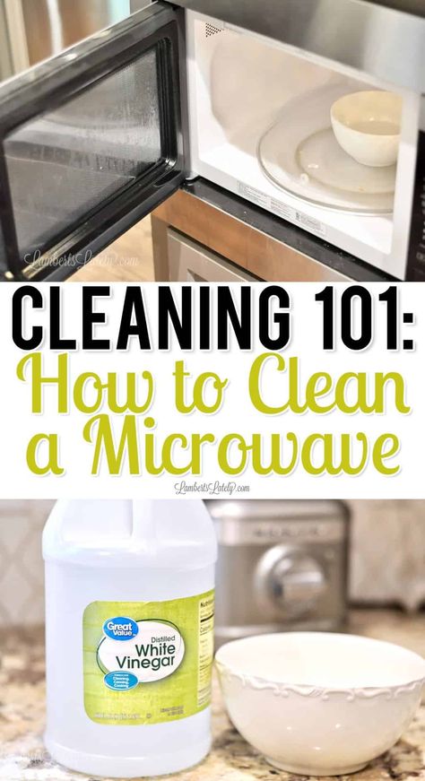 This posts shows how to clean the inside of a microwave the easy way - simply use vinegar and water! This is the best way to clean a microwave with natural ingredients. Steam Clean Microwave, Cleaning Hacks Vinegar, Clean Microwave Vinegar, Microwave Cleaning Hack, Using Vinegar To Clean, Easy Microwave Cleaning, Cleaning Upholstered Furniture, Clean A Microwave, Microwave Hacks