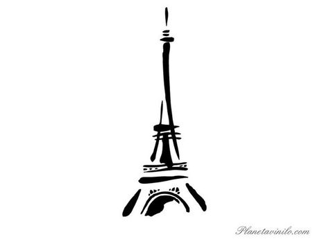 Eiffel Tower tattoo idea                                                                                                                                                                                 More Abstract Eiffel Tower, Tattoo Garis, Eiffel Tower Tattoos, Small Paris Tattoo Ideas, Small Eiffel Tower Tattoo, Eiffel Tower Tattoo Small, France Tattoo Ideas, Paris Tattoo Ideas, Eiffel Tower Tattoo