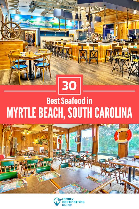 Myrtle Beach Trip, Myrtle Beach Restaurants, Lunch Places, South Carolina Vacation, Best Italian Restaurants, Best Seafood Restaurant, South Carolina Beaches, Vero Beach Fl, Beach Lunch