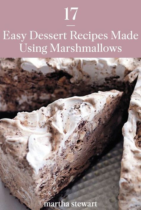 Marshmallow Cream Recipes Desserts, Desserts That Use Marshmallows, S’mores With Marshmallow Fluff, Marshmallow Baking Recipes, Treats Using Marshmallows, What Can I Do With Marshmallows, How To Use Marshmallows, Uses For Marshmallows, Recipes For Marshmallows