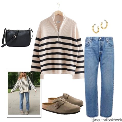 Tan Birkenstock Clogs Outfit, Boston Clogs Outfit Women Fall, 90s Mom Jeans Outfit, Birkenstock Winter Outfit, Styling Birkenstock Clogs, Birkenstock Buckley Outfit, Jeans And Birkenstocks Outfits, Outfits With Birkenstock Clogs, Birkenstock Winter