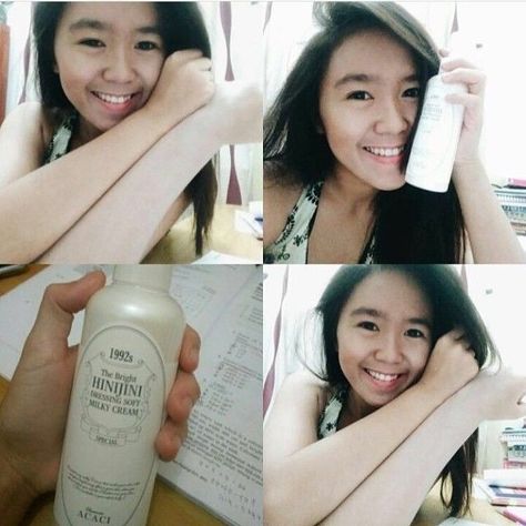 Beautiful babe @glenda.jane reviewing our Chamos korea the Bright Hinijini Instant Whitening Cream Mask (Radiant Beautiful Glow)!! Made in KOREA! halal with KKM! It is a new milky cream that brighten skin up instantly for a natural looking fairer skin tone at an instantly!! The brightening effect starts the very moment you rub the cream over the parts that you want to brighten.  Can be used on whole body or even face.  Features Niacinamide, extract of snai #skincarewhiteningproducts Buat Pita, Fair Skin Tone, Teeth Whitening Kit, Fitness Magazine, Brighten Skin, Whitening Cream, روتين العناية بالبشرة, Whole Body, Fair Skin