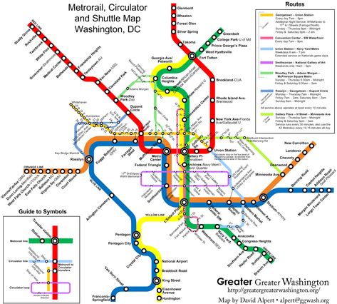 Metro Map with DC Circulator, Georgetown Metro Connection, and H ... Metro Route Map, Dc Metro Map, Washington Dc Attractions, Washington Dc Vacation, Washington Dc City, Washington Dc Map, Washington Map, Transit Map, Washington Dc Metro