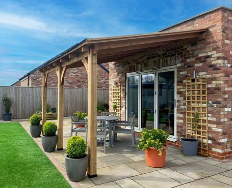 Dunster House Leviathan 4m x 3m Lean-To Gazebo Lean To Off House, Lean To Pergola Ideas, Lean To Pergola With Roof, Lean To Pergola, Lean To Gazebo, Garden Shelter, Canopy Garden, Pergola Ideas, Garden Inspo