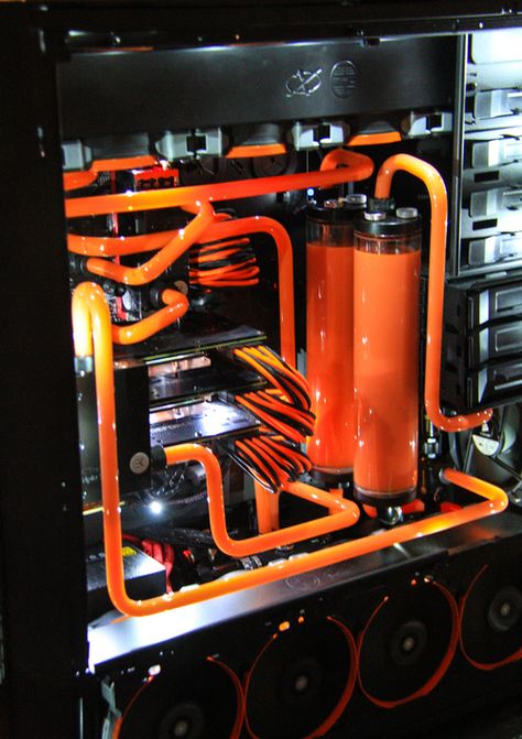 [Build Log] My 900D Water Cooled "Bucket List" Build - Rigid Acrylic Tube Adventure! Custom Computer Case, Pc Tower, Diy Pc, Pc Builds, Bubble Games, Gaming Pc Build, Computer Set, Pc Build, Computer Build