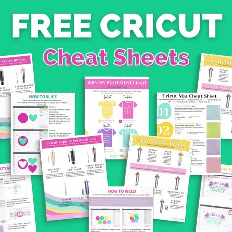 Free Cricut Printables, Free Printable Cricut Cheat Sheets, Free Cricut Cheat Sheets, Cricut Guide Cheat Sheets, Circut Ideas Free Printable, Cricut Tips And Tricks Cheat Sheets, Cricut Design Space Cheat Sheets, Cricut Cheat Sheets Free Pdf, Cricut Cheat Sheets Free Printable