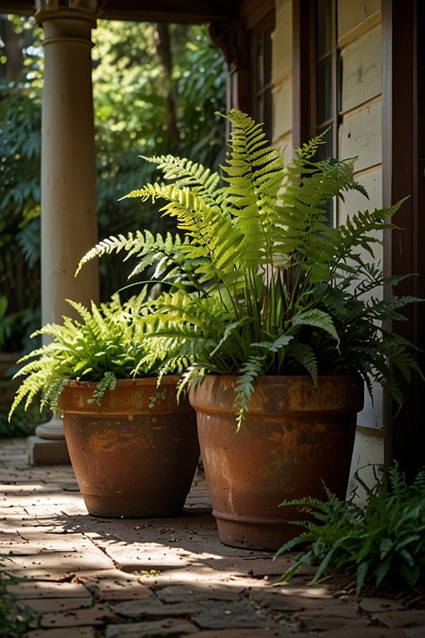 10 Best Flowers For Shaded Areas In Pots Outdoor Shade Plants Pots, Large Outdoor Pots Ideas, Beautiful Potted Plants, Fall Shade Plants For Pots, Tall Shade Plants For Containers, Big Garden Pots Ideas, Shady Container Garden, Backyard Potted Plants Ideas, Plant For Shaded Areas