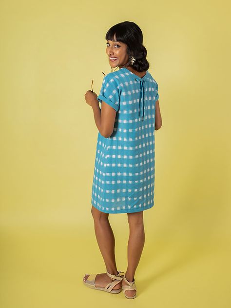 Tilly and the Buttons: Introducing the Stevie sewing pattern! Tunic Dress Patterns, Tunic Sewing Patterns, Tilly And The Buttons, Tunic Pattern, Kimono Sleeves, Gorgeous Clothes, Sewing Blogs, Neck Ties, Fabric Covered Button