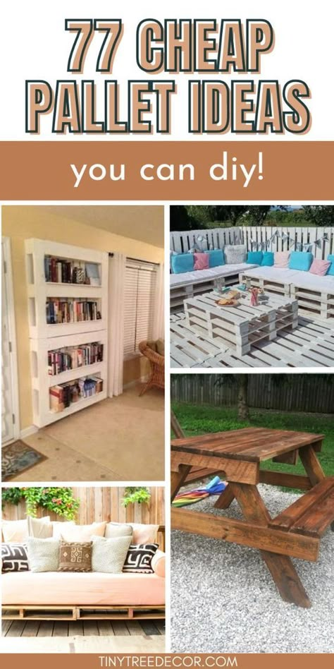 Transform your garden, backyard, or patio with these simple and rustic wooden pallet ideas. Perfect for outdoor weddings, graduations, and more, these budget-friendly projects will add charm and functionality to any space.

#pallets #palletprojects #diy Pallet Projects Kids, Outdoor Pergola Ideas, Top Garden Design, Pallet Potting Bench, Pallet Projects Decor, Kitchen Ideas Outdoor, Wooden Pallet Ideas, Pallet Bookshelf, Restored Furniture