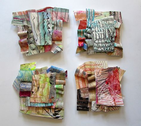 Terracing Recycled Fabric Art, Collage Sculpture, A Level Textiles, Making Collage, Fiber Art Wall Hanging, Cardboard Sculpture, Paper Weaving, Artist Website, Sustainable Textiles