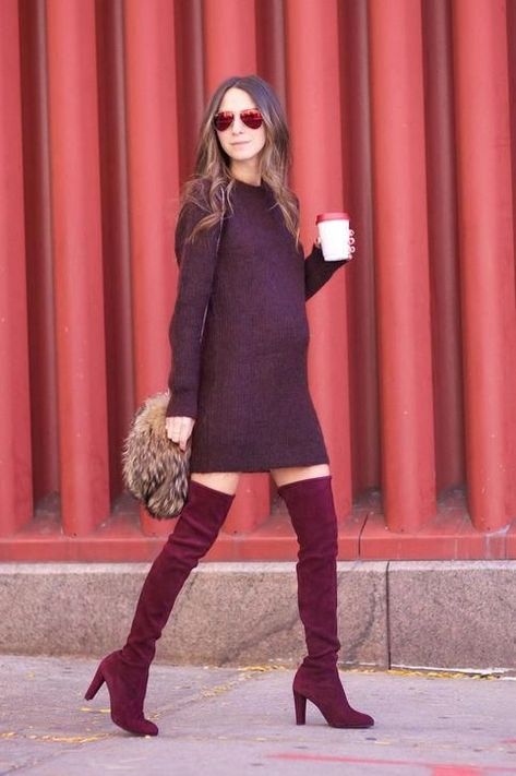 30+ Show Stopping Maternity Outfits for This Winter | momooze.com Maternity Going Out Outfit, Going Out Outfit Winter, Outfit Winter Night, Date Night Outfit Dress, Classy Brunch, Winter Date Night Outfit, Winter Night Outfit, Fall Dressing, Night Outfits Winter