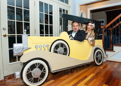 Flappers Birthday Party, 1920 Cars Roaring 20s, Roaring 20s Centerpieces Diy, Gatsby Speakeasy Party, Roaring 20s Gala Decor, 1920s Decorations Roaring 20s, Proabition Party, Roaring Twenties Party Decorations, 1920 Party Decor