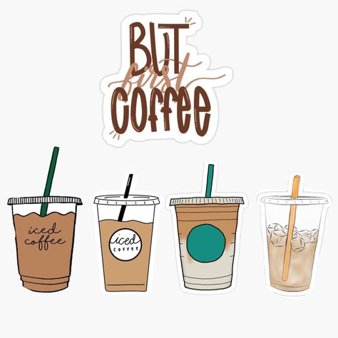 Starbucks Coffee Tattoo, Starbucks Tattoo Small, Iced Coffee Graphic, Ice Coffee Illustration, Iced Coffee Tattoo Ideas, Iced Coffee Doodle, Coffee Drawing Aesthetic, Coffee Shop Doodles, Iced Coffee Drawing