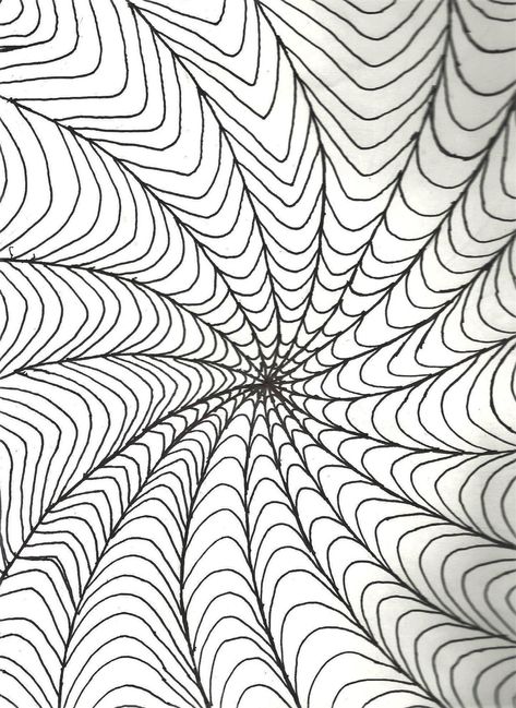 Optical Illusion Coloring Pages, Illusion Coloring Pages, Optical Illusions Drawings, Line Project, Op Art Lessons, Geometric Patterns Drawing, Trippy Patterns, Geometric Coloring Pages, Trippy Drawings