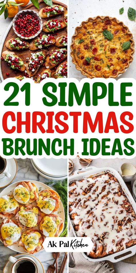 Christmas brunch is the perfect way to celebrate the holiday season with family and friends. Explore festive brunch ideas that include a variety of Christmas breakfast recipes. Create an unforgettable Christmas brunch menu with easy holiday breakfast recipes, featuring everything from fluffy pancakes to savory quiches. Consider a beautiful brunch buffet layout to impress your guests. With easy Christmas treats and a stunning breakfast grazing table, your holiday gathering will be a success. Breakfast For Dinner Buffet, Holiday Brunch Board, Christmas Brunch Make Ahead, Best Christmas Brunch Ideas, Christmas Breakfast Ideas Savory, Hearty Brunch Ideas, Brunch Party Recipes Easy, Christmas Brunch Recipes For A Crowd, Christmas Morning Breakfast Easy