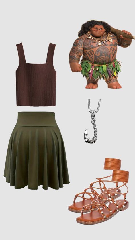 #moana #maui #disney #disneybound #disneybounding Moana Inspired Outfits, Moana Disneybound, Maui Disney, Outer Banks Outfits, Moana Maui, Enchanted Evening, Artsy Outfit, Disney Bound Outfits, Disney Inspired Outfits