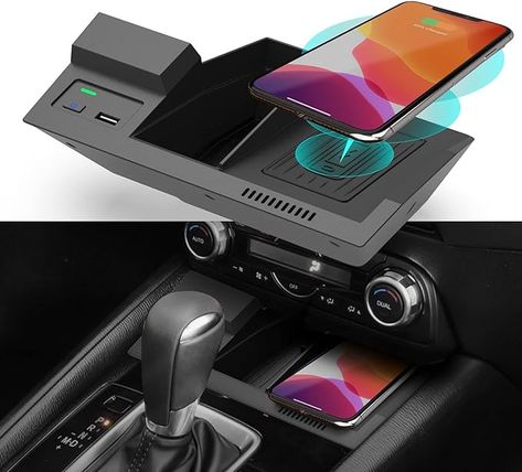 Amazon.com: CarQiWireless Wireless Car Charger for Mazda CX5 2017-2024 2023 Accessories, Wireless Phone Charging Pad for CX-5 2018 2019 2020 2021 2022 : Cell Phones & Accessories Mazda Cx 5 Accessories, Mazda Cx5 Accessories, 2023 Accessories, Mazda Cx5, Charging Pad, Phone Charging, Car Charger, Charger Car, Honda Accord