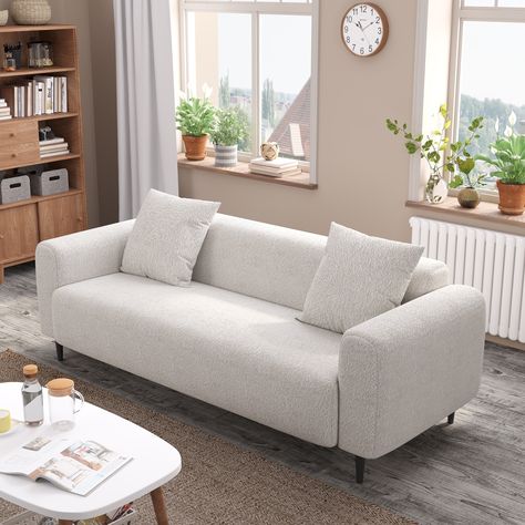 This modern upholstered 2-seater sofa couch is the epitome of luxury and comfort for any living room. Measuring 77 inches in length, it offers ample space for two people to sit comfortably. Two Seat Sofa, Oversized Sofa, Daybed With Drawers, Modern Sofa Living Room, Sofa Modern, Daybed With Storage, Comfy Couch, Three Seater Sofa, Living Room Furniture Sofas