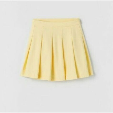 Zara Juniors Girl Yellow Elastic Waist Stretch Pleated Mini A-Line Skirt Size 11-12 Wolverine Halloween Costume, Light Yellow Skirt, Yellow Pleated Skirt, Stranger Things Hoodie, Zara Suits, Girls Overalls, Girls Jumpers, Baby Overalls, Yellow Skirt