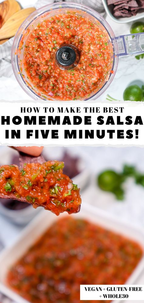 Filet Mignon Chorizo, Easy Homemade Salsa Recipe, Blender Salsa, Easy Homemade Salsa, Homemade Salsa Recipe, Homemade Salsa, Pan Dulce, Salsa Recipe, Vegetarian Recipes Dinner