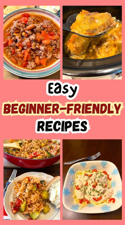 Discover simple, beginner-friendly recipes with step-by-step instructions. Perfect for new cooks looking to create delicious meals effortlessly. Easy Cooking Recipes For Beginners, Cooking Recipes For Beginners, Side Dishes For Fish, Slow Cooker Pork Tenderloin, Beginner Recipes, Easy Recipes For Beginners, Easy Comfort Food, Easy Family Dinners, Slow Cooker Pork