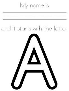 Colors and Kindergarten: Learning the Letters in Our Names My Name Is And It Starts With The Letter, My Name Begins With The Letter Free, My Name Starts With The Letter Free, Preschool September, First Week Of Kindergarten, Writing Practice Preschool, Preschool Language Arts, Name Activities Preschool, Kindergarten Names