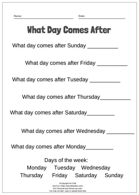 Days Of The Week Activities, Portuguese Language Learning, Free English Worksheets, Calendar Worksheets, Elementary Worksheets, Worksheet Preschool, Materi Bahasa Inggris, English Worksheets For Kindergarten, Reading Comprehension Lessons