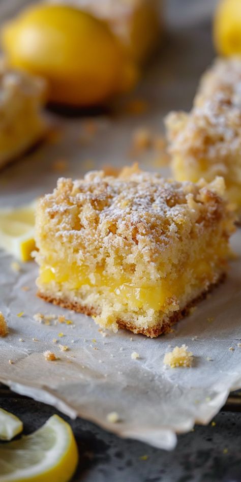 Lemon Crumb Cake [65 Minutes] - Chasety Lemon Crumb Cake Recipe, Lemon Crumb Bars, Cinnamon Sugar Pretzel Bites, Lemon Crumb Cake, Swirl Cookies, Chocolate Marshmallow Cookies, Blueberry Lavender, Cinnamon Sugar Pretzels, Crumb Cake Recipe