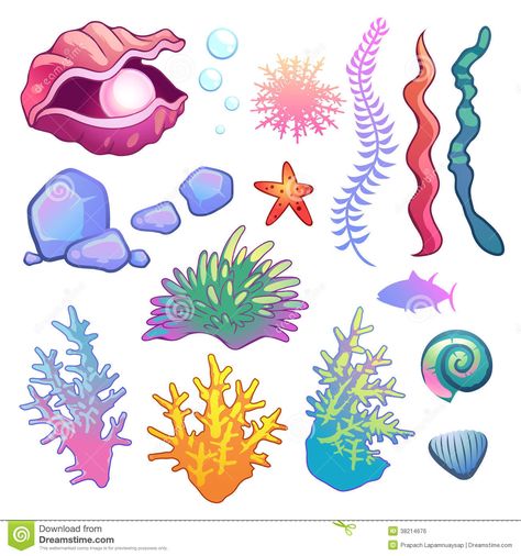 Under The Sea Clip Art - Download From Over 62 Million High Quality Stock Photos, Images, Vectors. Sign up for FREE today. Image: 38214676 Flora Vector, Cartoon Ocean, Underwater Flowers, Sea Clipart, Ocean Plants, Sea Drawing, Inkscape Tutorials, Sea Flowers, Underwater Painting