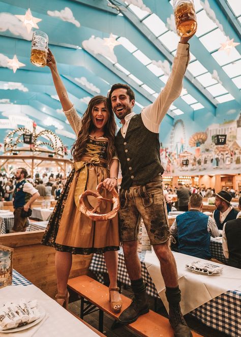 Photo Guide: The Top 16 Most Instagrammable Places in Munich, Germany | Away Lands Oktoberfest Photo Ideas, Oktoberfest Pictures Ideas, Oktoberfest Pictures, Bavarian Home, Octoberfest Outfits, Germany Pictures, Munich Germany Travel, Oktoberfest Munich, Oktoberfest Germany