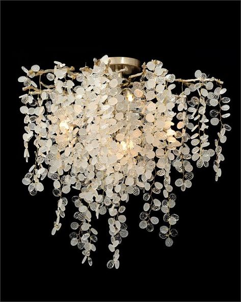 Shop | John Richard Small Foyer Lighting, Branch Lighting, Flush Chandelier, Cluster Chandelier, Crystal Clusters, John Richard, Crystal Lighting, Semi Flush Ceiling Lights, 5 Light Chandelier