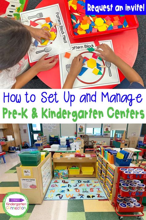 Prek Centers Ideas Classroom, Kindergarten Learning Centers Ideas, Pre K Centers Set Up, Learning Centers For Kindergarten, Pre K Art Center Ideas, Pre K Stations, Tk Center Ideas, Tk Learning Activities, Art Center Kindergarten