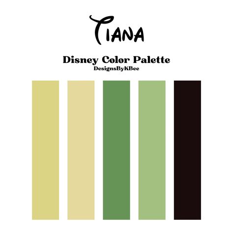 Frog Color Palette, Disney Color Palette, Disney Blanket, Movie Color Palette, Tiana Disney, Princesa Tiana, Disney Princess Colors, Color Palette Challenge, Prințese Disney