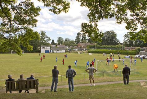 On The Borderline by David Bauckham Garden Football Pitch, Grassroots Football, Football Film Photography, Birmingham City Football Club, English Football Stadiums, Nottingham Forest Football Club, Grass Roots, Football Pitch, Football Crafts