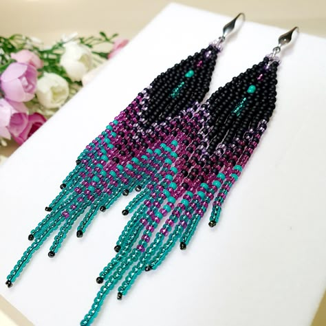 Beaded earrings native beadwork