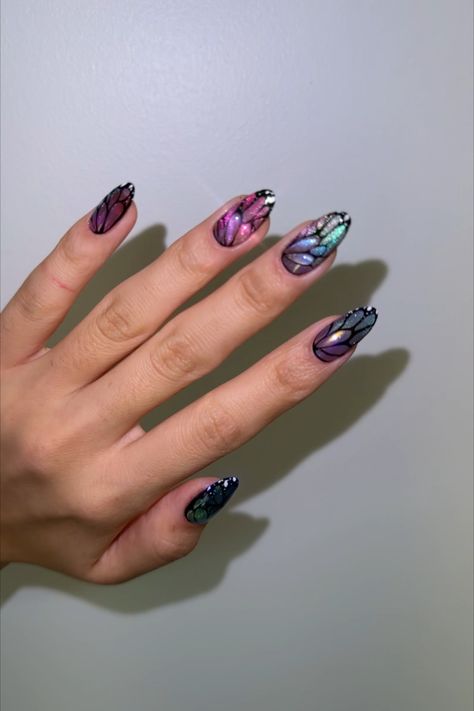 Trendy butterfly nails using all Zillabeau products Butterfly Nail Designs, Nail Designs Ideas, Butterfly Nails, Fantasy Nails, Cute Simple Nails, Kawaii Nails, Butterfly Nail, Nails 2024, Art Nails