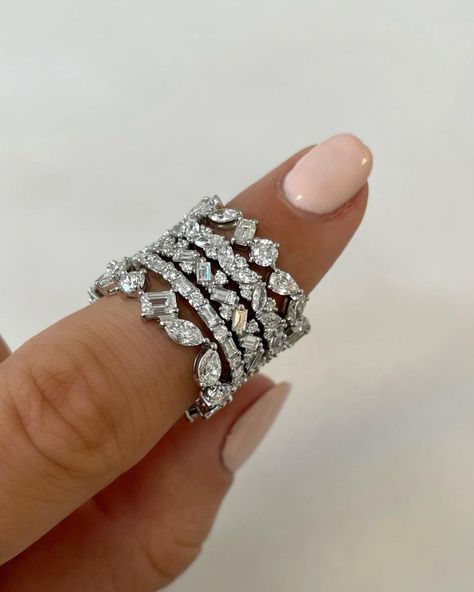 Ring Concierge, Diamond Stacks, New Bands, Eternity Ring Diamond, Chic Jewelry, Eternity Band Diamond, Eternity Band, Eternity Bands, Stacking Rings