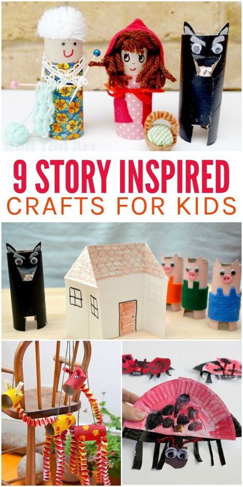 Make reading even more fun with these 9 story inspired kids crafts for creative storytelling. Kids will love these cute crafts to go along with their favorite books! Story Book Project Ideas, Book Craft Ideas, Storybook Crafts, Book Craft, Monster Trucks Birthday Party, Monster Truck Birthday, Ecole Art, Bedtime Story, Train Ride