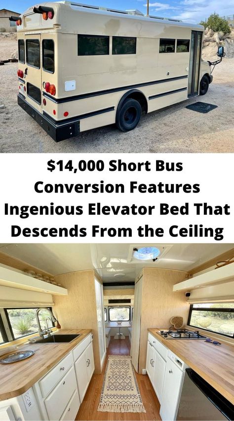 Bus Turned Into Camper, Short Bus Camper Layout, Mini Skoolie Conversion Floor Plans, Rv Bus Conversion, Small Bus Camper Conversion, Bus Conversions Ideas, Short Bus Floor Plan, Mini Bus Conversion Floor Plans, Small Bus Conversion Ideas