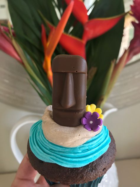 Luau Party Easter Island Head Cupcakes Easter Island Heads, Island Party, Cake Mini, Easter Island, Luau Party, Party Planning, Easter, Baking, Cake