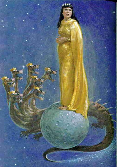 Revelation 12:1 ~ The Woman and the Dragon Beast Of Revelation, Bible Artwork, Revelation 12, Bible Study Books, Arte Alien, Bible Images, Prophetic Art, Bride Of Christ, Book Of Revelation