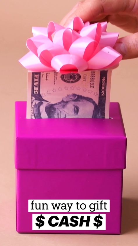 Creative Gifts With Money, Money Pull Box Diy Christmas, Gifts With Money Creative, Diy Play Money, Clever Ways To Wrap Money, Money Gifts Christmas Creative, Money Xmas Gift Ideas, Fun Way To Gift Cash, Funny Way To Give Money As A Gift