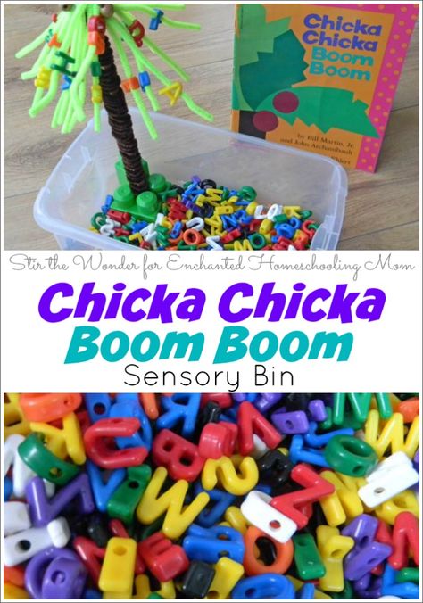 Chicka Chicka Boom Boom Sensory, Sensory Alphabet, 2024 Activities, September Crafts, Chicka Chicka Boom Boom, Chicka Chicka, Tree Study, Preschool Literacy, Preschool Letters