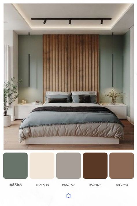 In 2024, the best bedroom color ideas reflect a fusion of contemporary trends and timeless appeal, aimed at creating tranquil and harmonious spaces conducive to relaxation and rejuvenation. Here's a detailed description:

Biophilic Hues: Inspired by nature, biophilic hues dominate bedroom color schemes in 2024. Think soft greens, warm browns, and gentle blues reminiscent of forest foliage, sunlit meadows, and serene waters. These colors bring a sense of calm and connection to the outdoors, foste Guest Bedroom Colors, Modern Bedroom Colors, Design Ložnic, Bedroom Color Combination, Guest Bedroom Design, Bedroom Renovation, 아파트 인테리어, Bedroom Color Schemes, Home Design Living Room