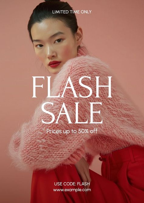 Flash sale poster template | premium image by rawpixel.com / Pinn